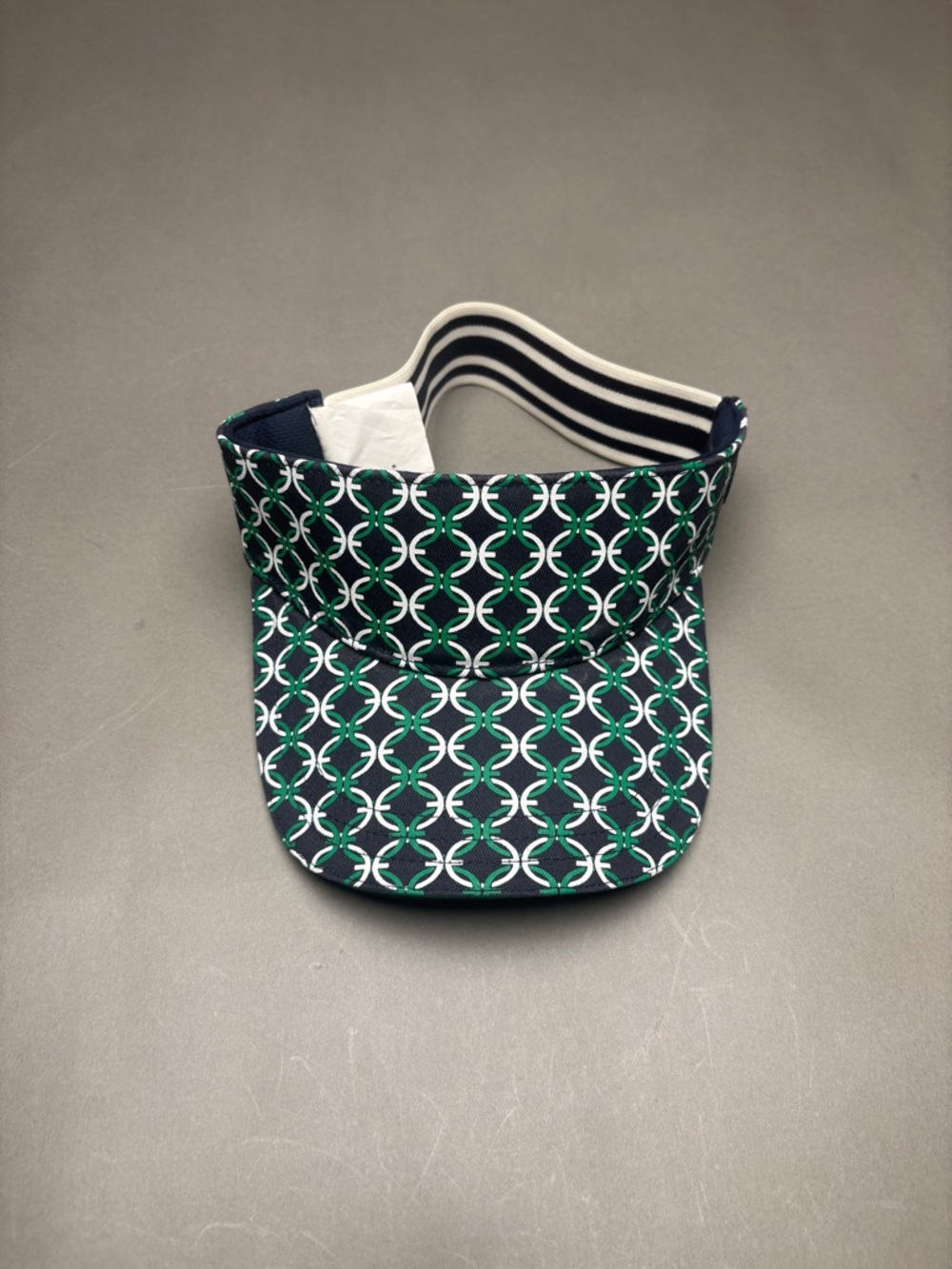 Tory Sport Navy, Green & White Patterned Visor